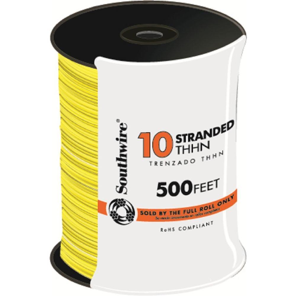 500 ft. 10 Black Stranded CU THHN Wire - Super Arbor