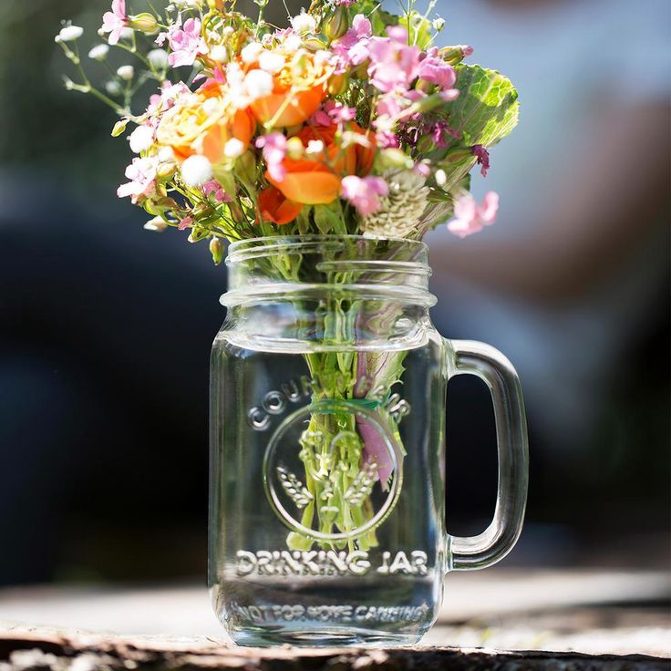 County Fair 12-Piece Clear Glass Drinking Jar Set