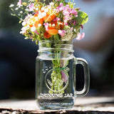County Fair 12-Piece Clear Glass Drinking Jar Set