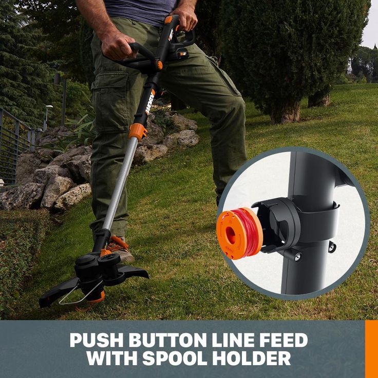 Worx PowerShare 20-Volt 12 in. 2Ah Sting Trimmer and Wheeled Edger (Battery and Charger Included)