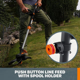 Worx PowerShare 20-Volt 12 in. 2Ah Sting Trimmer and Wheeled Edger (Battery and Charger Included)