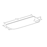 4-Light White Cloud Fixture Fluorescent Steel Ceiling Fixture with White Euro-Style Acrylic Lens - Super Arbor