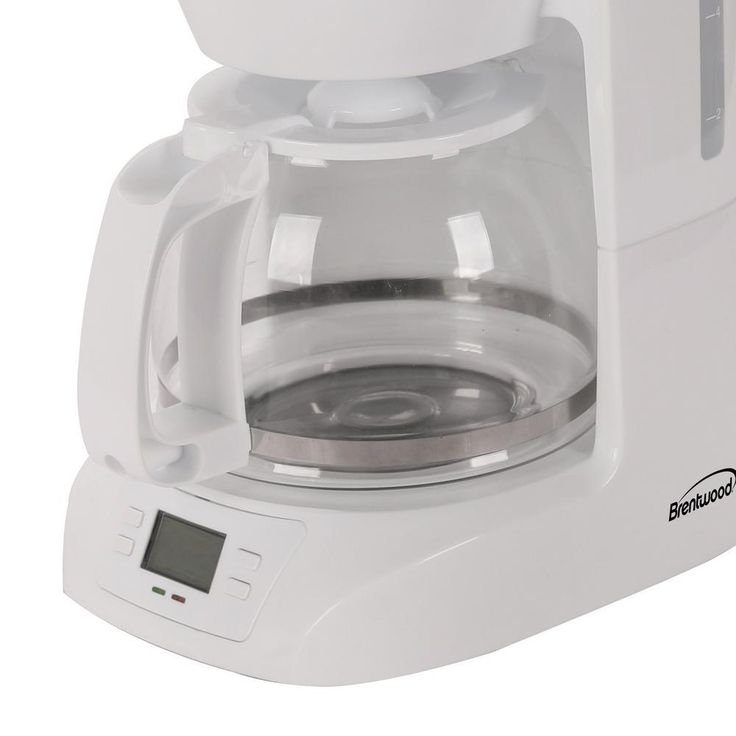 10-Cup White Digital Coffee Maker