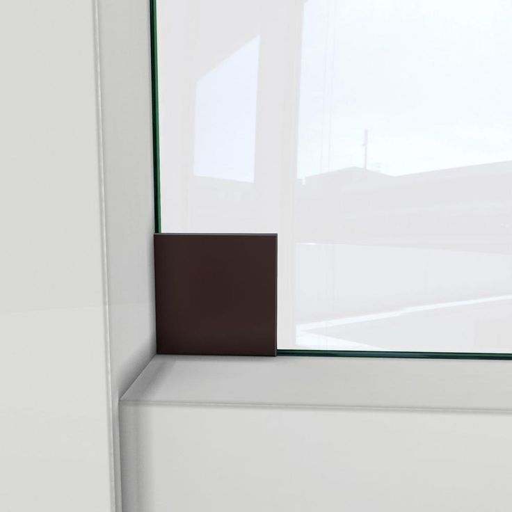 DreamLine Enigma-XO 56-60 in. W x 76 in. H Fully Frameless Sliding Shower Door, Oil Rubbed Bronze