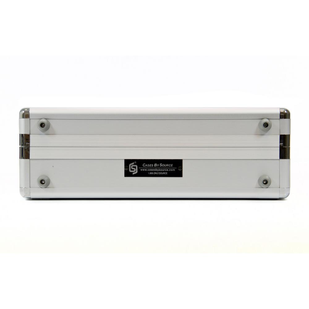 9.25 in. Smooth Aluminum Tool Case with Foam in Silver - Super Arbor
