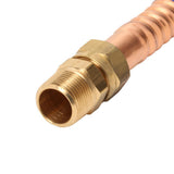 3/4 in. FIP/MIP x 3/4 in. Nominal Male/Female Sweat x 12 in. Copper Water Heater Connector (7/8 in. O.D.) - Super Arbor