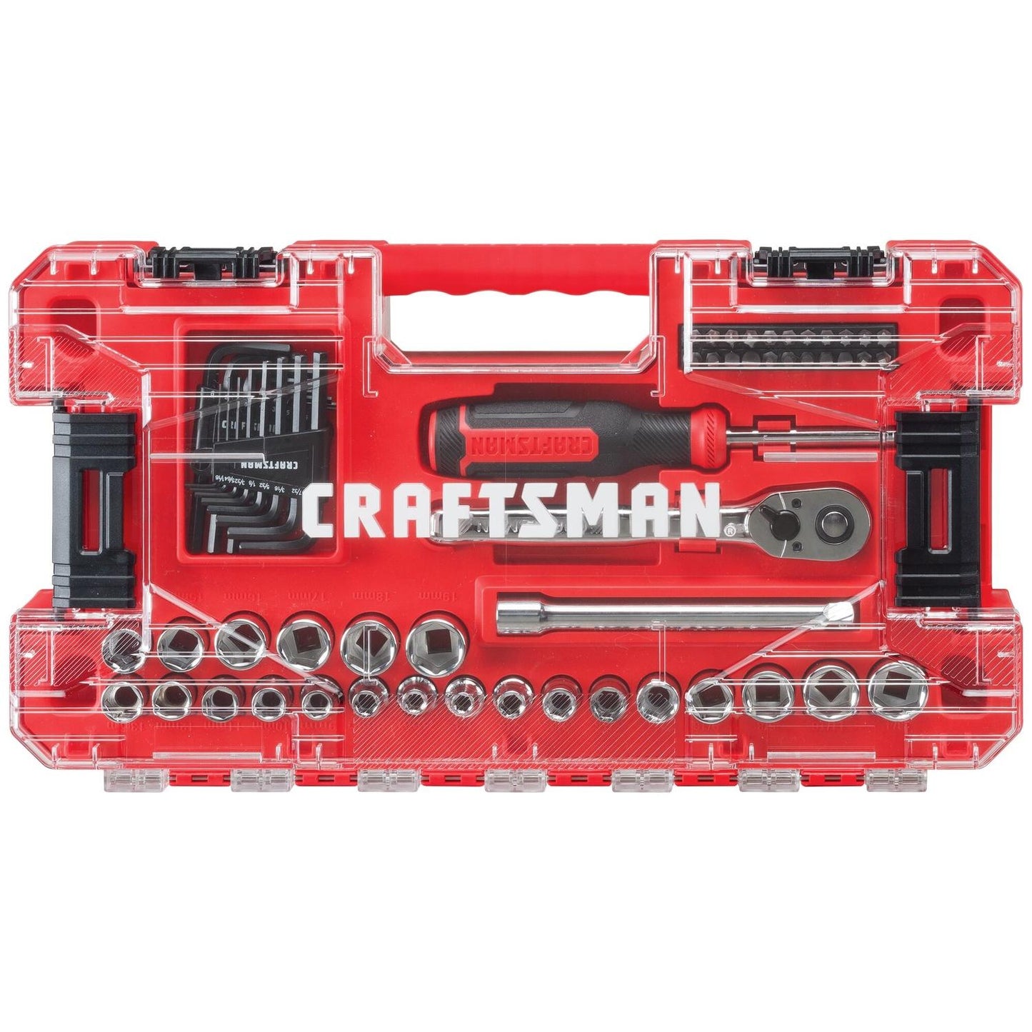 Craftsman 63-Piece Mechanic's Tool Set - Metric and SAE, 3/8" Drive