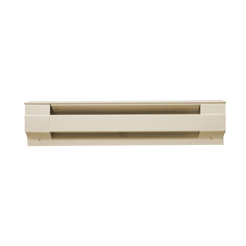 36 in. 750-Watt 240-Volt Electric Baseboard Heater in White - Super Arbor
