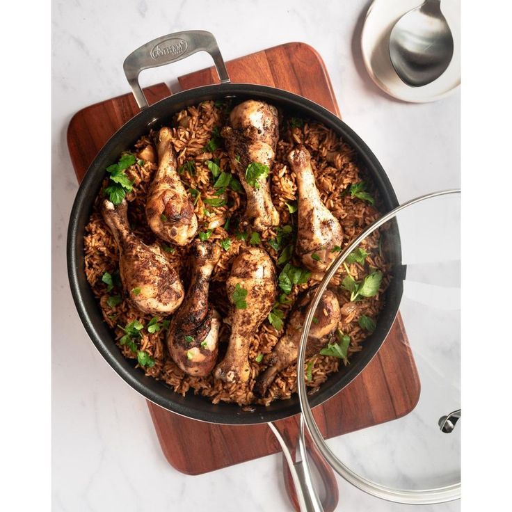 5.5 qt. Aluminum Cast Textured Coating Non-Stick Deep Saute Pan with Glass Lid and Helper Handle