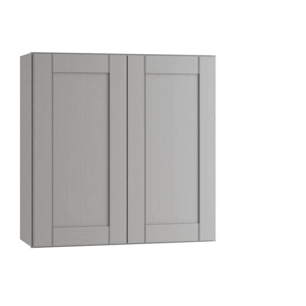 Vesper White Shaker Assembled Plywood 30 in. x 30 in. x 12 in. Wall Kitchen Cabinet with Soft Close - Super Arbor