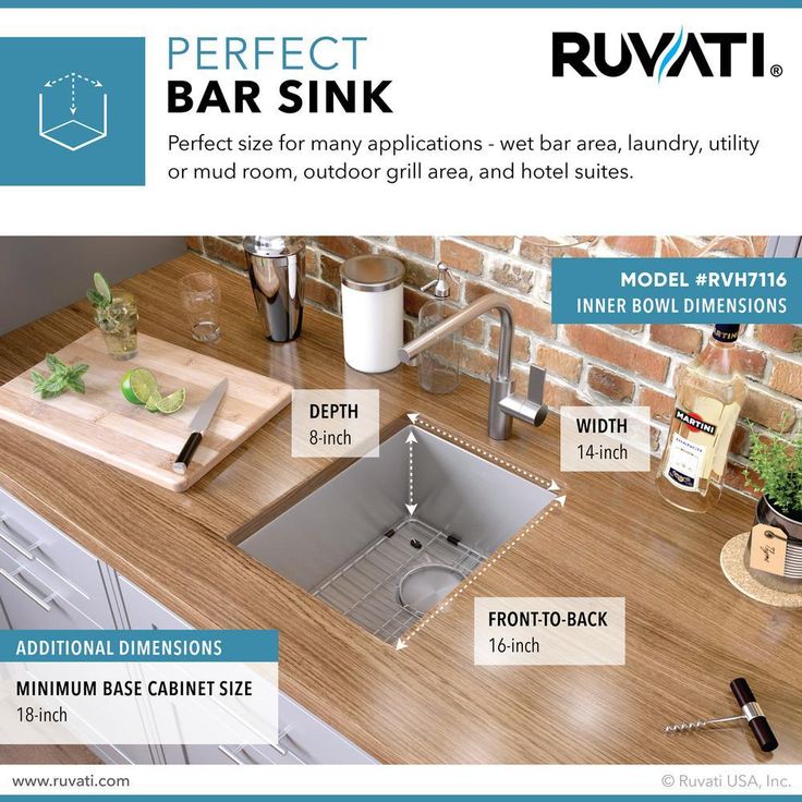 16 in. x 18 in. Single Bowl Undermount 16-Gauge Stainless Steel Bar Prep Kitchen Sink