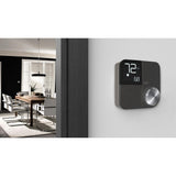 Kono Smart Wi-Fi Thermostat with Interchangeable Black Stainless Steel Faceplate - Super Arbor