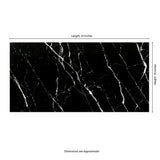 MSI Aashini Black 16 in. x 32 in. Polished Porcelain Floor and Wall Tile (14.20 sq. ft./Case)