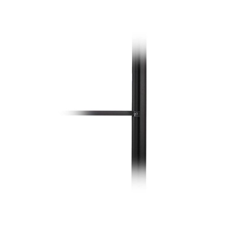 Newport 54 in. to 55.625 in. x 55 in. Framed Sliding Bathtub Door with Towel Bar in Matte Black and Clear Glass