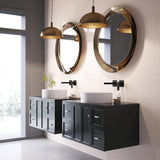 VIGO Anvil Round Vessel Bathroom Sink in White Matte StoneTM