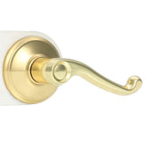 Flair Bright Brass Passage Hall/Closet Door Lever - Super Arbor