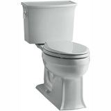 Archer Comfort Height 2-piece 1.28 GPF Single Flush Elongated Toilet with AquaPiston Flushing Technology in Cashmere - Super Arbor