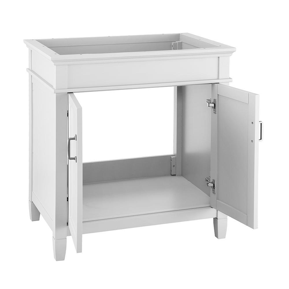Ashburn 30 in. W x 21.63 in. D Vanity Cabinet in White - Super Arbor