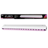4 ft. 240-Watt Heavy-Duty White Full Spectrum LED Hydroponic Indoor and Outdoor Linkable Vertical Grow Light Fixture