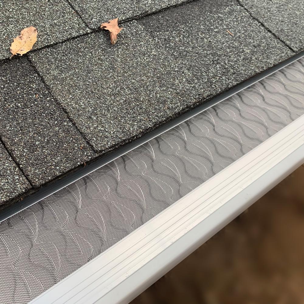 3 ft. L x 6 in. W No Drilling Snap & Lock Aluminum Gutter Guard with Stainless Steel Micro Mesh (25-Piece Equals 75 ft.)