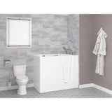 HD Series 46 in. Right Drain Quick Fill Walk-In Whirlpool Bath Tub with Powered Fast Drain in White - Super Arbor