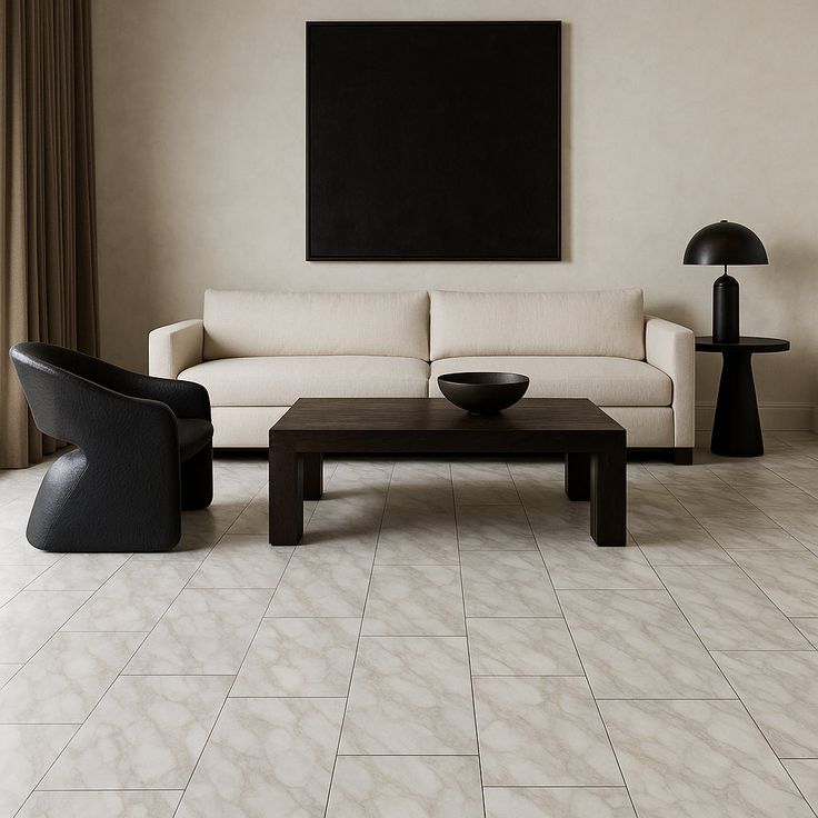 Ashen Grove Marble 22 MIL x 11.9 in. W x 23.8 in. L Click Lock Waterproof Vinyl Tile Flooring (17.7 sq. ft./case)