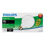 Philips 40-Watt Equivalent G25 Halogen White Decorative Globe Light Bulb (3-Pack)