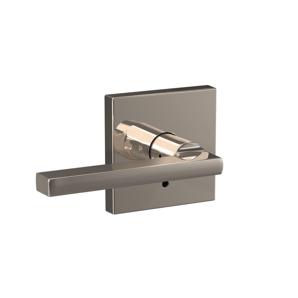 Custom Latitude Matte Black Collins Trim Combined Interior Door Lever - Super Arbor