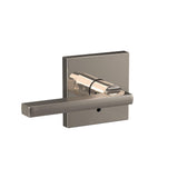 Custom Latitude Matte Black Collins Trim Combined Interior Door Lever - Super Arbor