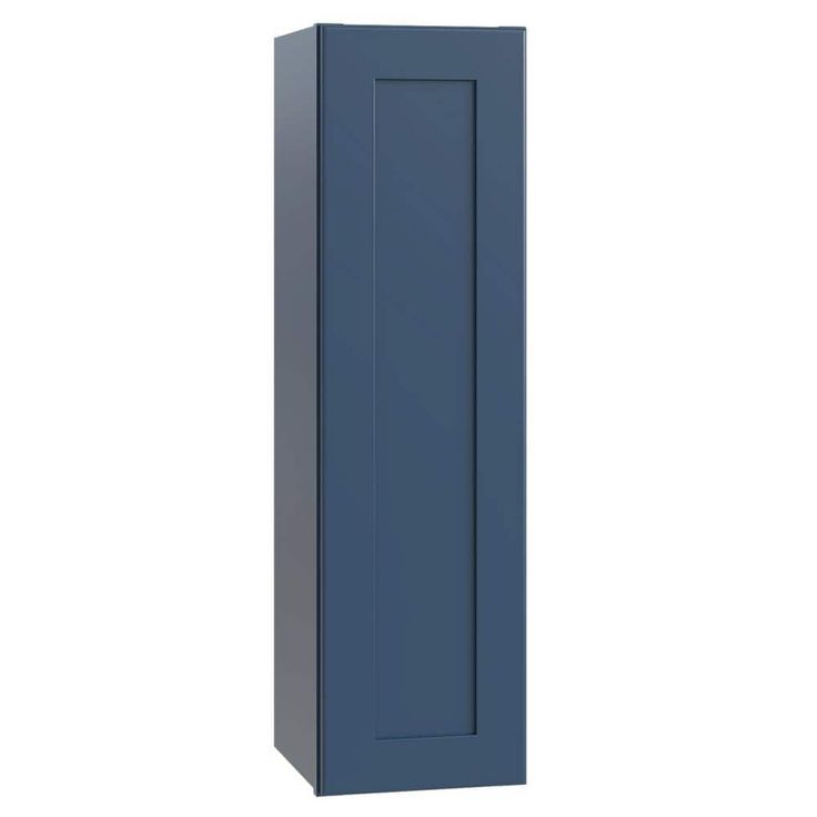 Home Decorators Collection Newport 9 in. W x 12 in. D x 42 in. H Assembled Plywood Wall Kitchen Cabinet in Mythic Blue with Soft Close