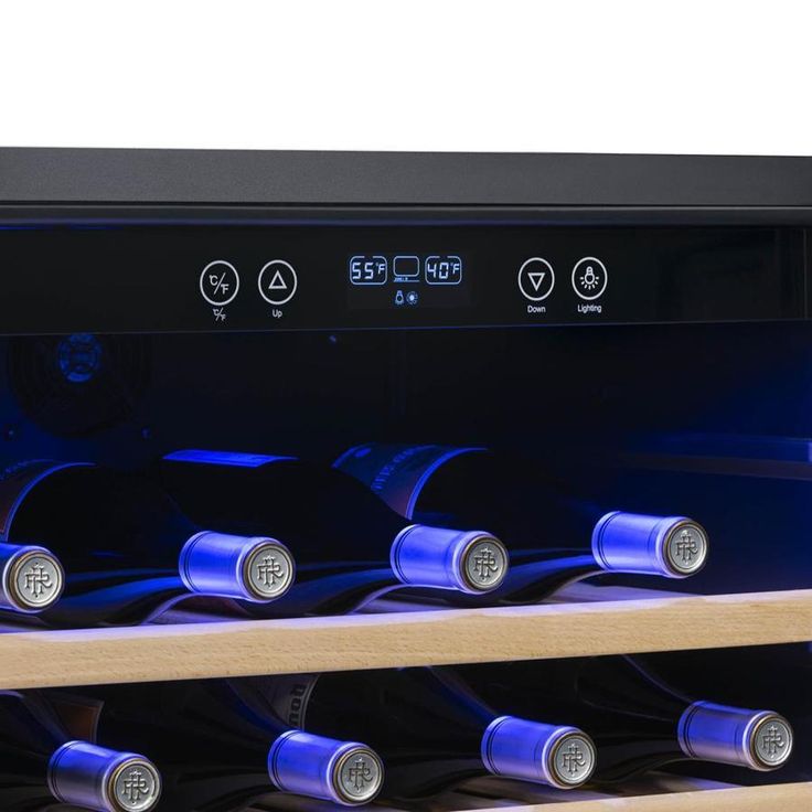 NewAir 52-Bottle Capacity Stainless Steel Built-In/Freestanding Wine Chiller