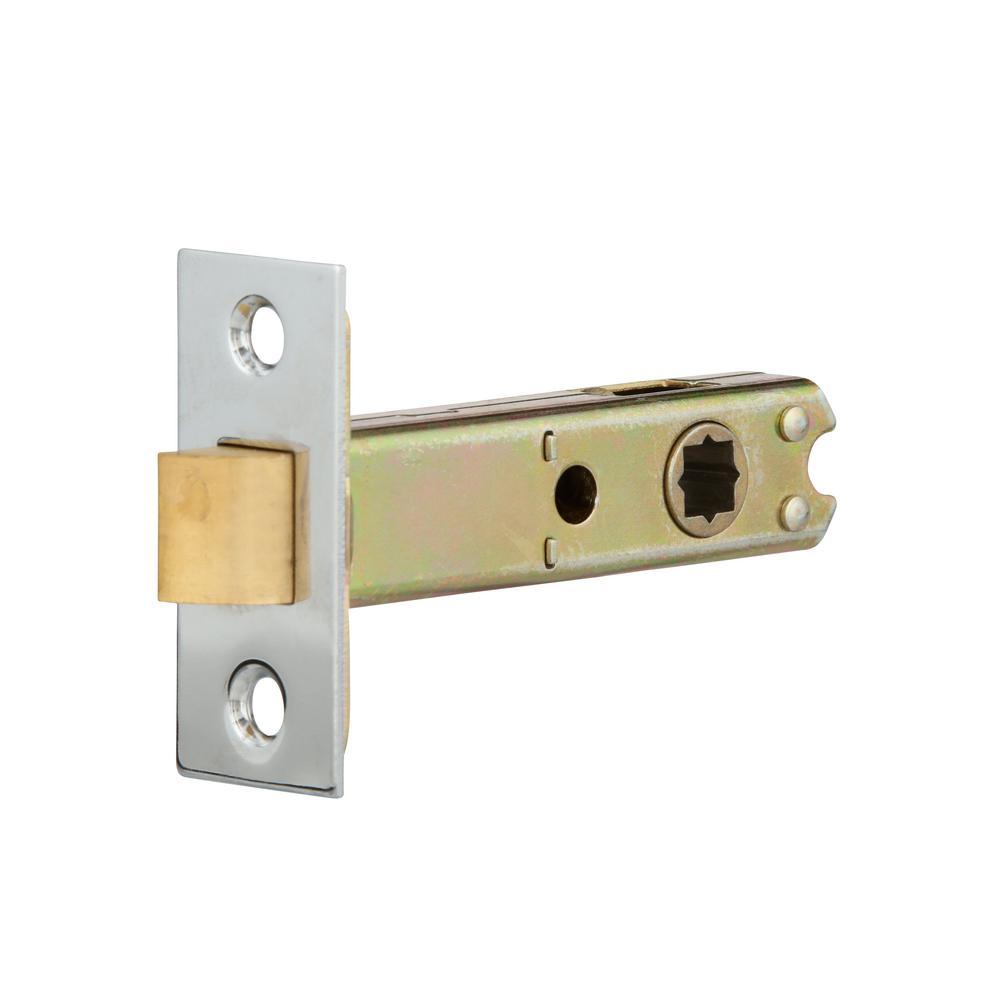 Passage Door Latch, 9/32 in. and 5/16 in. Square Drive, Steel, Chrome Finish - Super Arbor