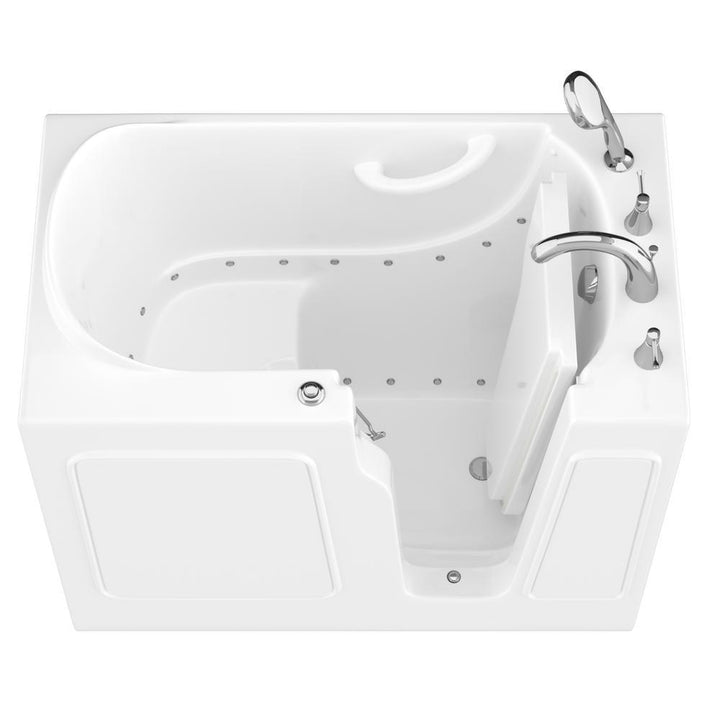 HD Series 26 in. x 46 in. Right Drain Quick Fill Walk-In Air Tub in White - Super Arbor
