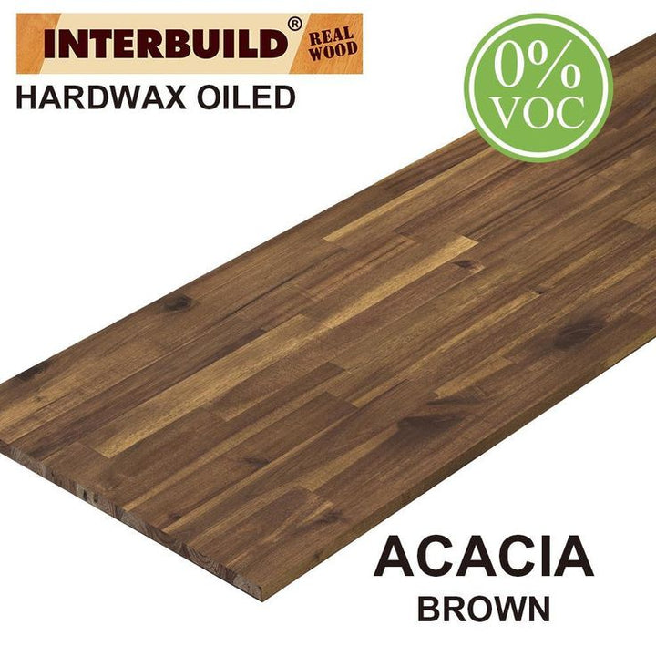 Acacia 6 ft. L x 25 in. D x 1 in. T Butcher Block Countertop in Brown Oil Stain