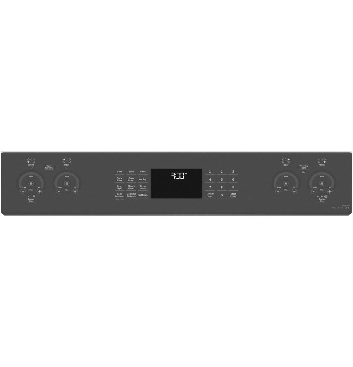 GE Profile 5.3 cu. ft. Electric Range with Steam-Cleaning Convection Oven and Air Fry in Stainless Steel