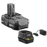 RYOBI ONE+ 18-Volt Lithium-Ion Electric Cordless String Trimmer and Edger - 1.3 Ah Battery and Charger Included