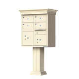 Vital 12-Mailboxes 1-Parcel Locker 1-Outgoing Pedestal Mount Cluster Box Unit - Super Arbor