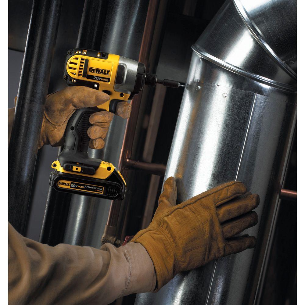 20-Volt MAX Lithium-Ion Cordless 1/4 in. Impact Driver with (2) Batteries 1.5Ah, Charger and Tool Bag - Super Arbor