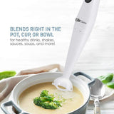 Single Speed White Immersion Blender