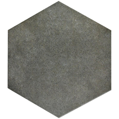 Merola Tile Vintage Hex Marengo 8-5/8 in. x 9-7/8 in. Porcelain Floor and Wall Tile (11.56 sq. ft. / case) - Super Arbor
