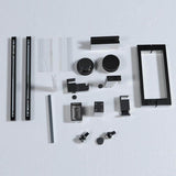 Abruzzo 60 in. W x 76 in. H Frameless Single Sliding Shower Door in Matte Black with Tempered Clear Glass