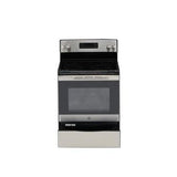 GE 30-in Smooth Surface 4 Elements 5.3-cu ft Self-Cleaning Freestanding Electric Range (Stainless Steel)