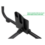 Black Footrest for Under Desk with Customizable Heights - Super Arbor