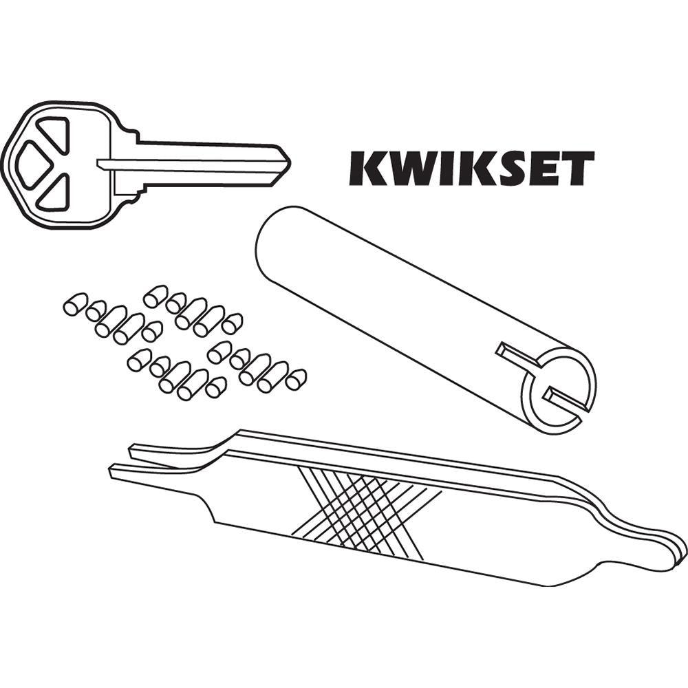 Kwikset Steel 5-Pin Door Lock Set Re-Keying Kit - Super Arbor
