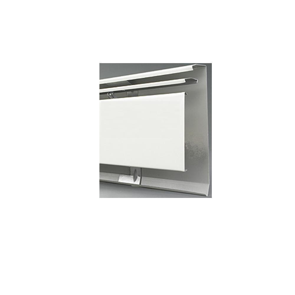 Fine/Line 30 8 ft. Hydronic Baseboard Heating Enclosure Only in Nu-White - Super Arbor