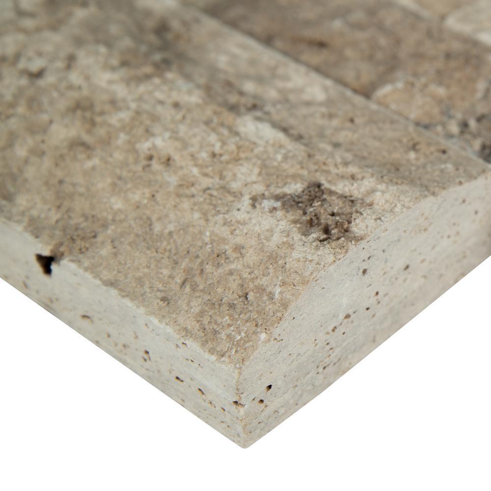 Philadelphia Ledger Panel 6 in. x 24 in. Natural Travertine Wall Tile (10 cases /60 sq. ft. / Pallet) - Super Arbor