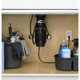 GE 1/2-HP Continuous Feed Noise Insulation Garbage Disposal