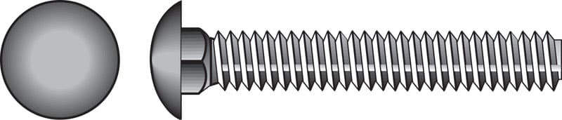 Hillman 5/16 in. x 4 in. Hot-Dipped Galvanized Steel Carriage Bolt, 50-Pack