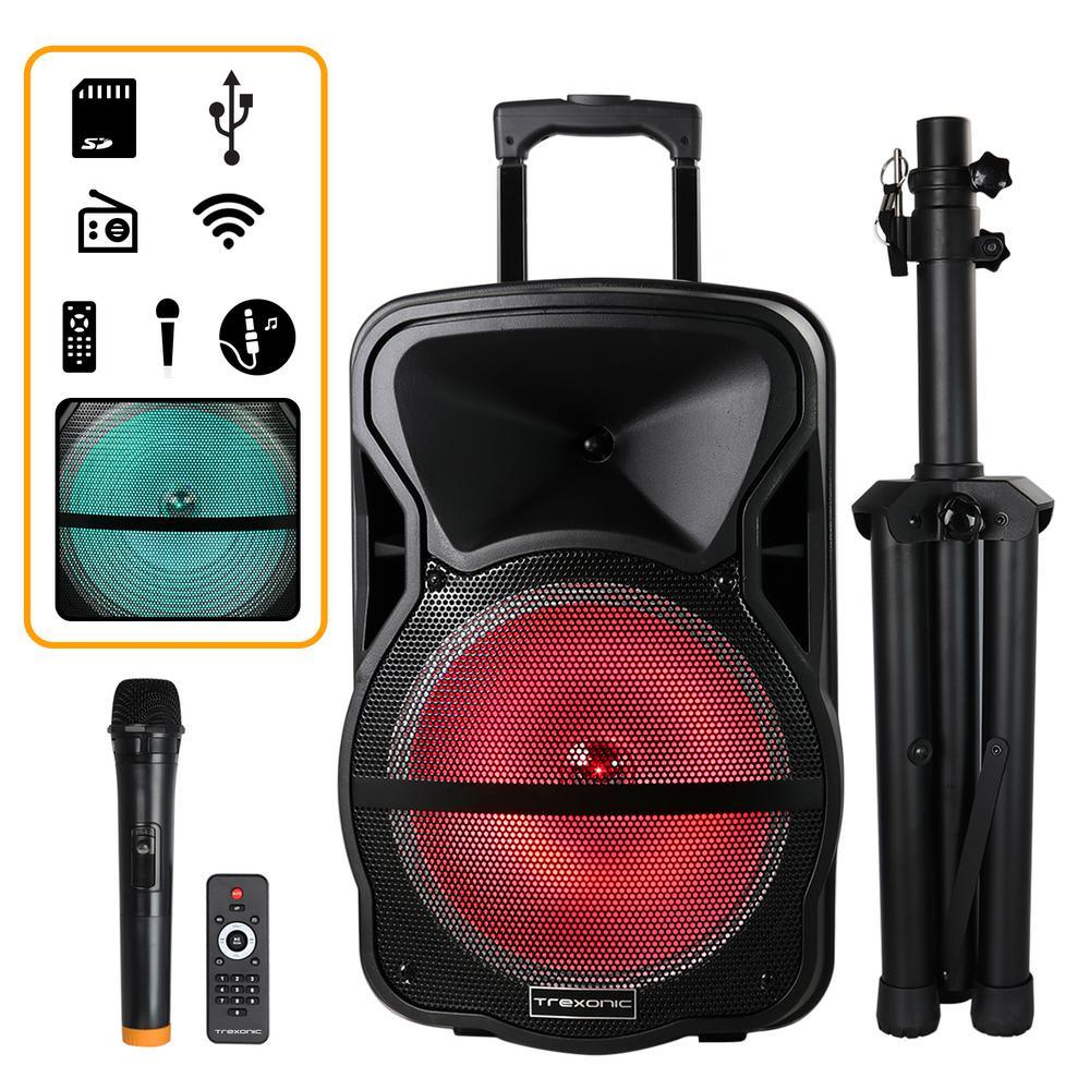 12 in. Portable Bluetooth Speaker and Tripod Stand - Super Arbor