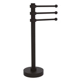 Allied Brass Vanity Top 3 Swing Arm Guest Towel Holder in Matte White